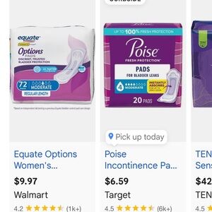 Incontinence pads bundle variety